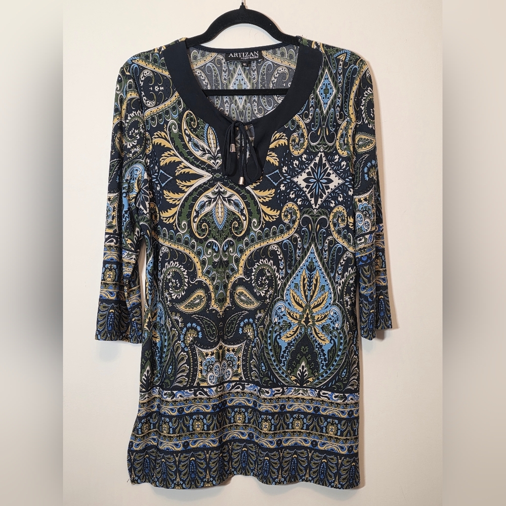 Artizan By Robin Barré - Paisley Print Top - Size M/L